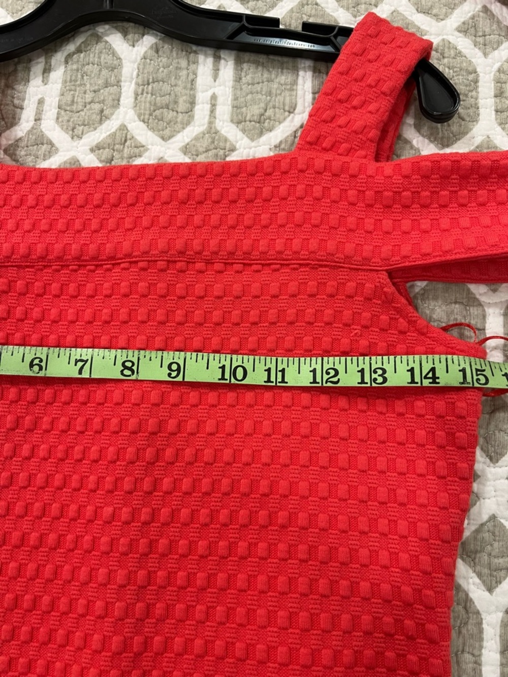 Michael Kors Red Off-Shoulder Midi Bodycon Dress - Picture 4 of 5